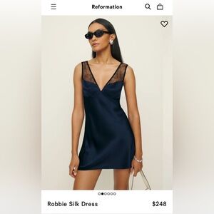 Robbie Silk Dress by Reformation.